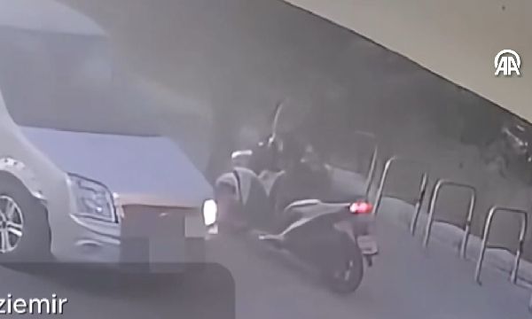Motosikletle gelip başından yaraladı!